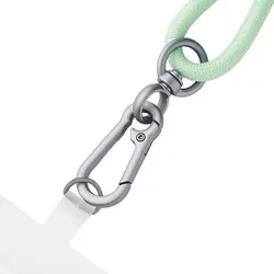 Intenso Handykette mit USB-C Lade- und Datenkabel – 60W Schnellladen, größenverstellbar, 1,65 m, Nylon, USB-C zu USB-C, grün