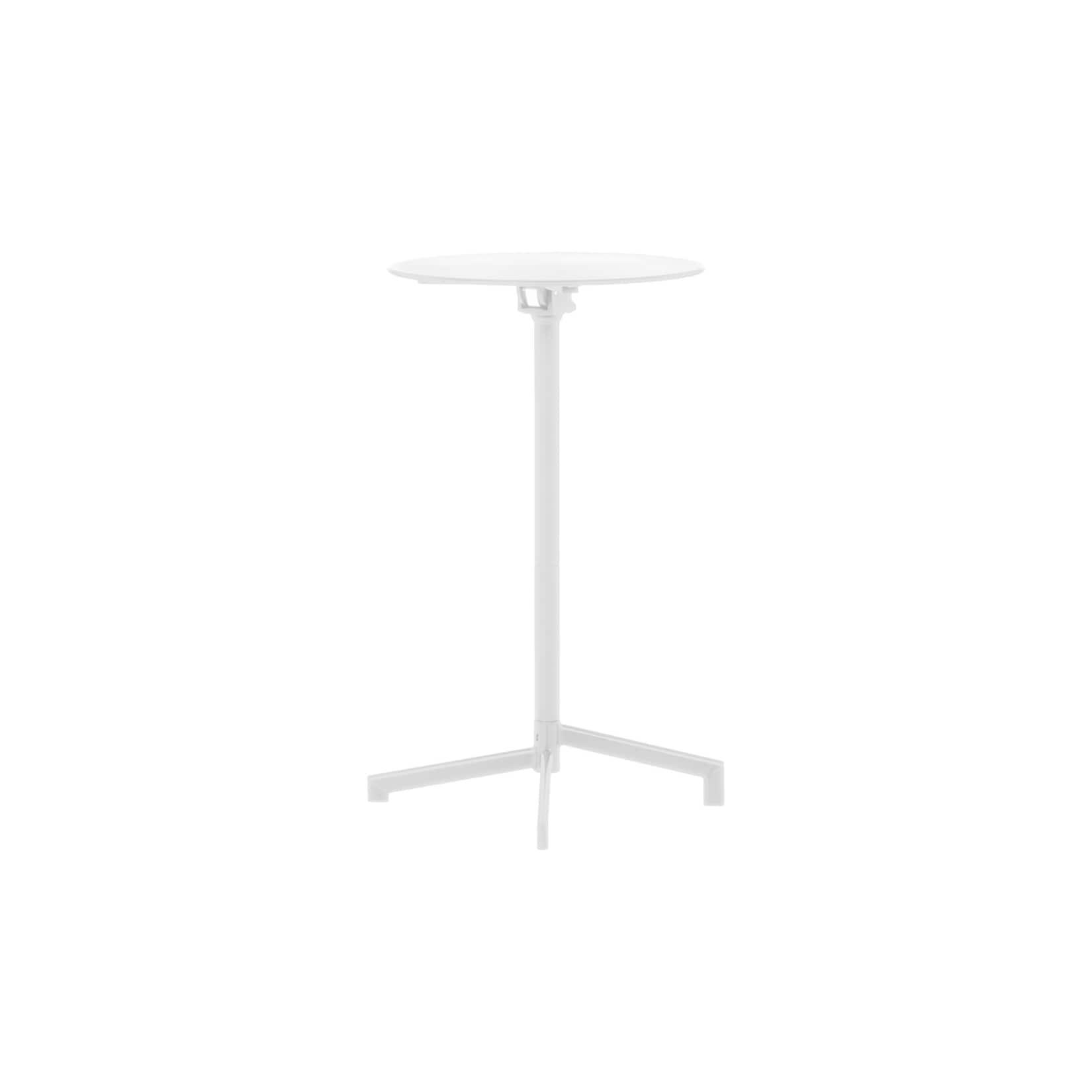 Carmen BIDA Klappbarer Stehtisch Ø 60 cm – Weiß