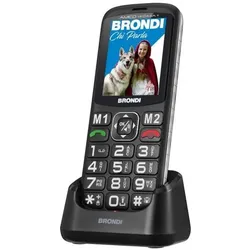 Brondi Amico Di Casa+ (2.40", 1.30 Mpx), Tastenhandy, Schwarz