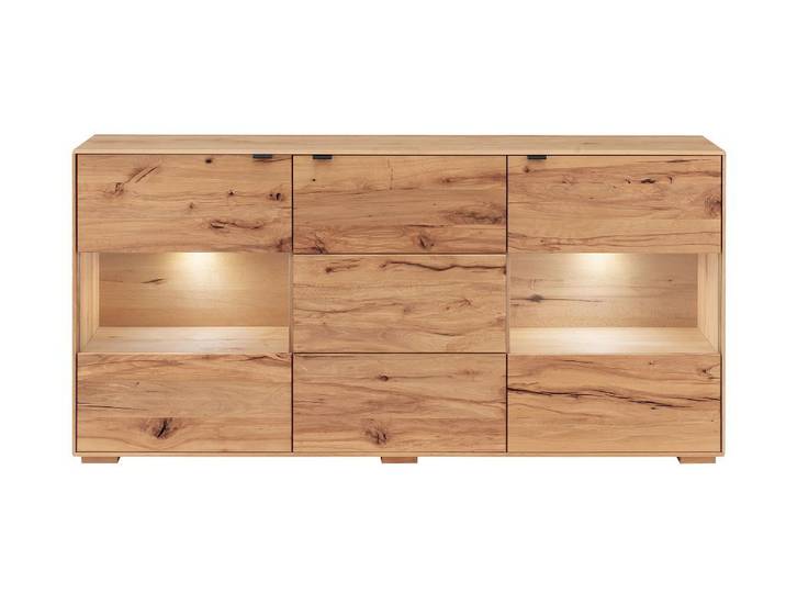 Sideboard mit Beleuchtung 180cm 'Montana' Kernbuche geölt