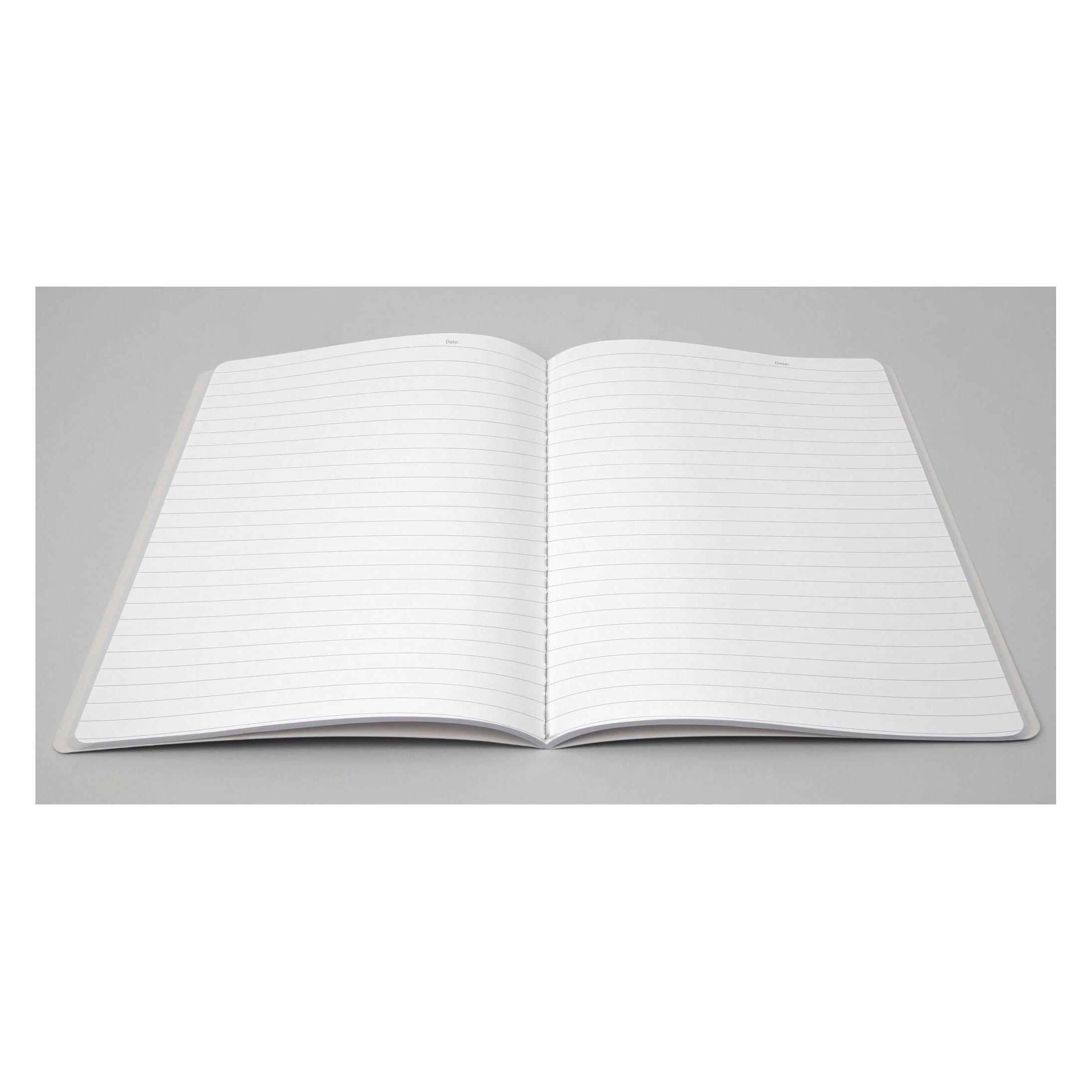 Sigel 2 Notizhefte Linescape DIN A5 liniert, dunkelgrau, hellgrau Softcover 68 Seiten (A5, Liniert, Weicher Einband) (LS307)