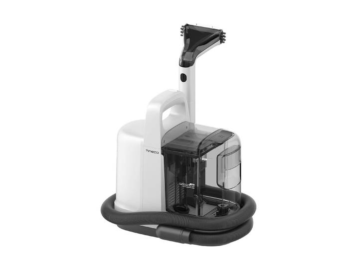 TINECO Wasch-Sauger iCarpet Spot Fleckentferner, 2-Tank System, 3,7kg leicht , weiß, schwarz, B:23,3cm H:32,8cm T:21cm, Mehrzwecksauger, Fleckenreiniger mit Vorbehandlungslösung, für Auto- und Polstersitze, Wasch-Sauger