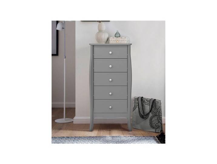 Baroque-commode Avec 5 Tiroirs En Mdf Gris