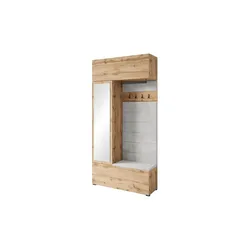 Garderobe  Tejo , holzfarben , Maße (cm): B: 115 H: 231,9