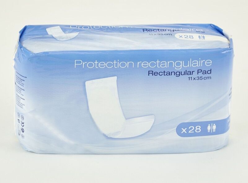 AMD Pad Rectangular Traversable 11 x 35 cm - 16 paquets de 28 protections