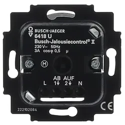 Busch-Jaeger Jalousie-Basis-Einsatz 2Schliesser 3A 690VA 6418 U