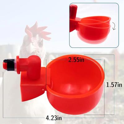 Uplifted Finds Chicken Waterer Cups Poultry Drinking Feeder Cups 1 Pc