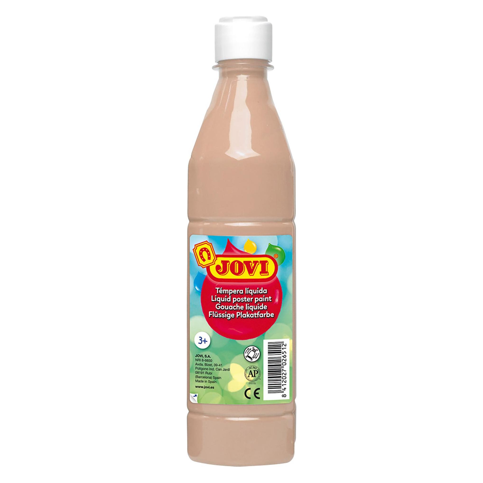 Jovi Plakatfarbe / Temperafarbe 500ml Flasche hautfarben (500 ml) (50609)
