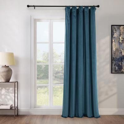Exclusive Fabrics Heritage Plush Velvet Extra Wide Room Darkening Curtains - Single Panel