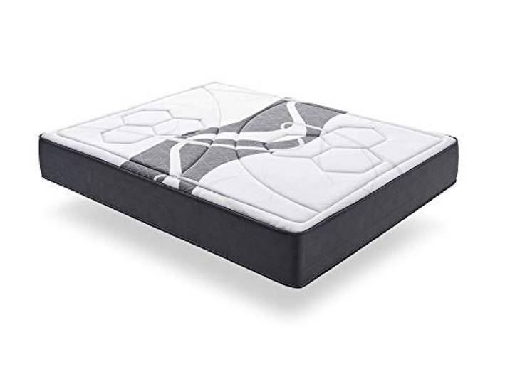 ECCOX - Luxus-Memory-Graphen-Matratze, Höhe 30 cm, HR-Kern aus Schaumstoff mit hoher Anpassungsfähigkeit, Visco Graphen + Supersoft mit hoher Dichte, mittlere bis hohe Härte (140 x 200 cm)