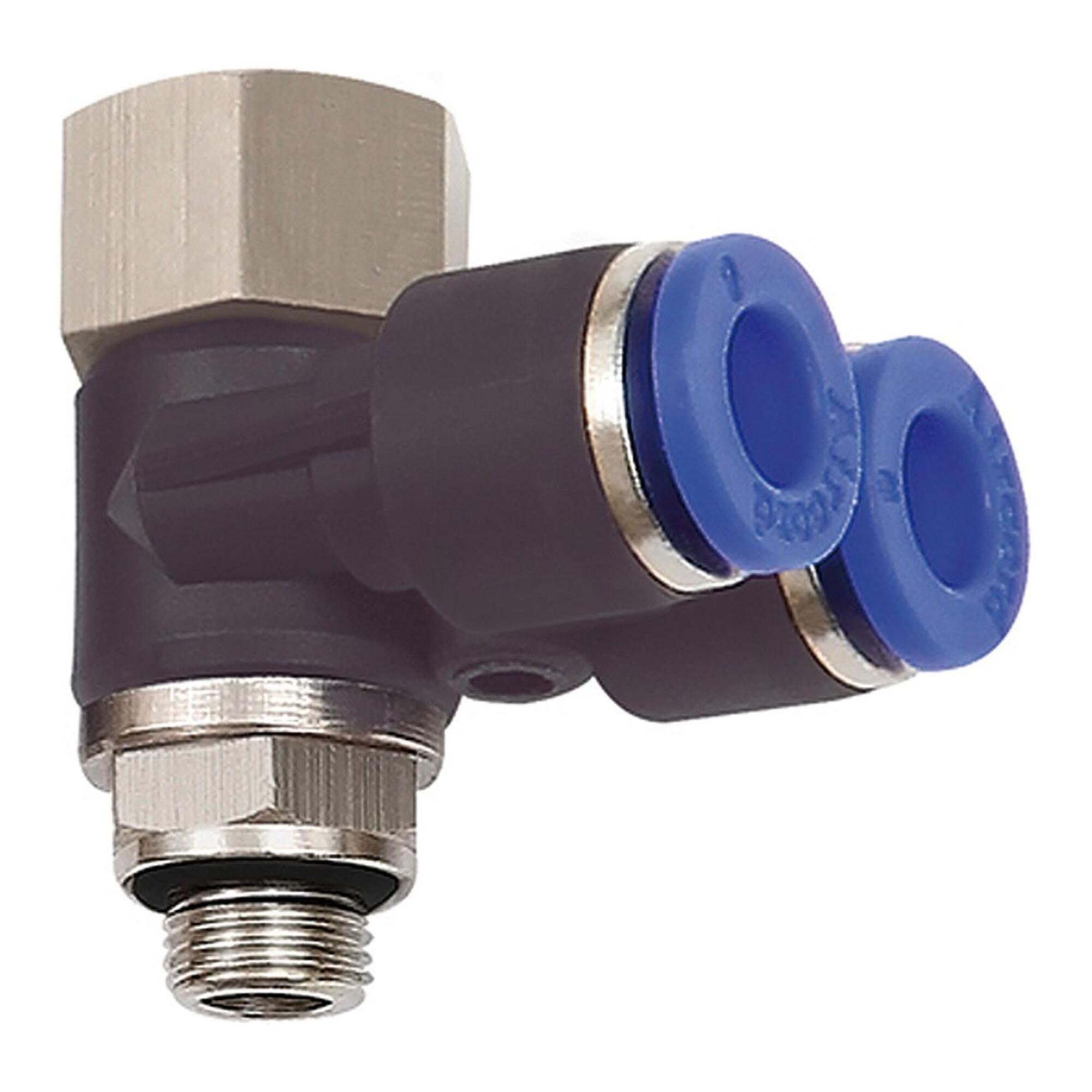 Riegler Y-Winkelsteckverschraubung »Blaue Serie «, drehbar, M5 i./a. (212.005-4)