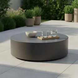 Loungetisch Rome Faserbeton Dunkelgrau