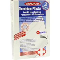Pflaster mit Aluminiumgaze/Schürfwunden 3 ST