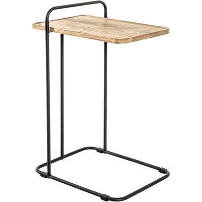 Beistelltisch HAKU "Sofatisch, Wohnzimmertisch", schwarz (braun, braun, braun), B:35cm H:73cm T:49cm, Tische, Beistelltisch, rechteckig - aus Massivholz Braun B/T/H 35/49/73 cm