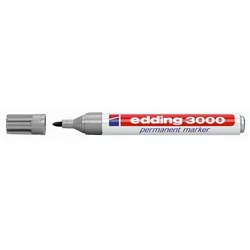 edding Permanentmarker 4-3000012 1,5-3mm Rundspitze grau