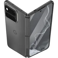 Avizar Rundumschutz Hülle mit Folie Pixel 11 Pro Fold (Google Pixel 11 Pro Fold), Smartphone Hülle, Schwarz, Transparent