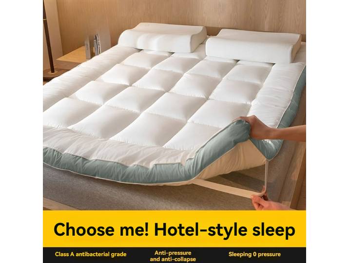 Matelas d'hôtel, coussins moelleux, matelas pour chambre à coucher, tapis tatami épais, noyaux de matelas, spécial simple et double.