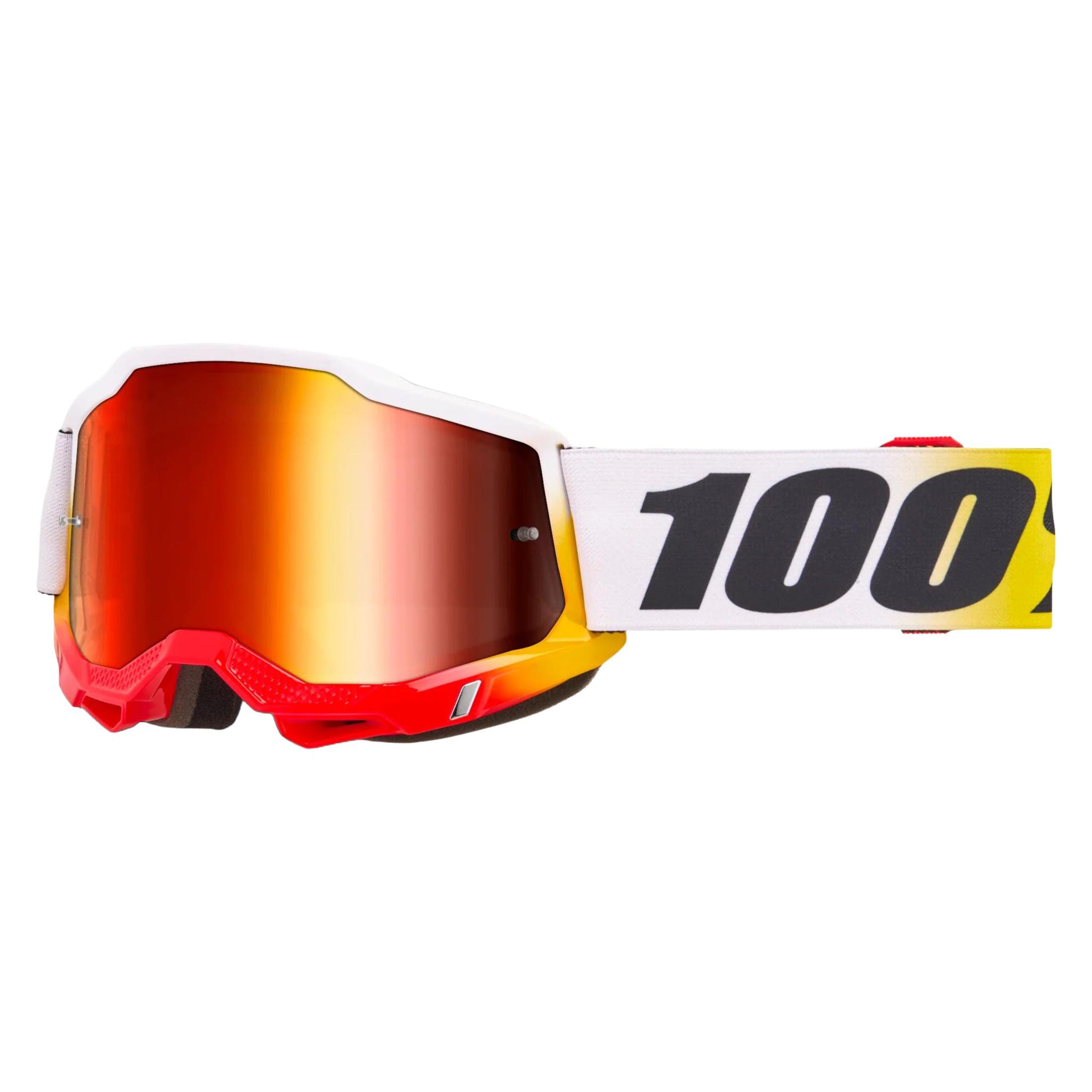 100% Goggle Accuri 2 Torken - Mirror Red Lens (Gelb, Orange, Red, Weiss, Rot) (50014-00060)