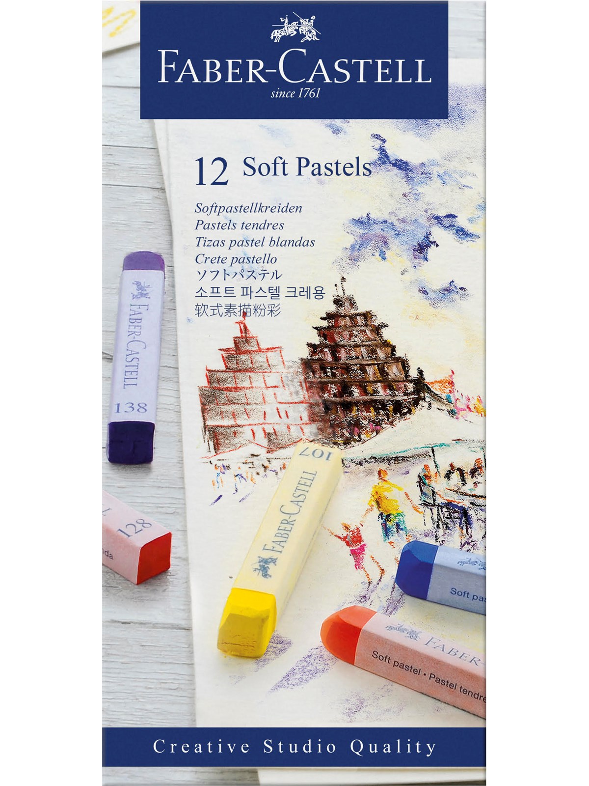 Faber-Castell Softpastellkreiden 12er Kartonetui