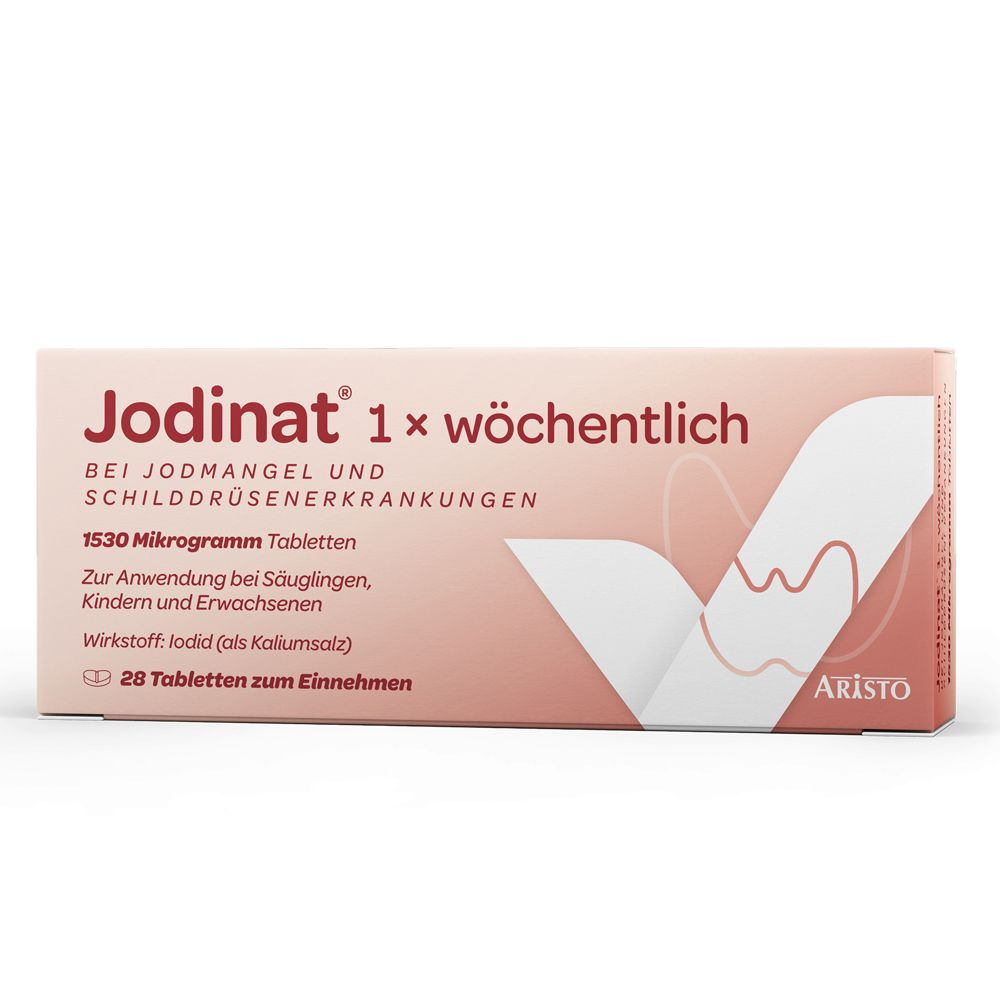 Jodinat 1x wöchentlich 1530 Mikrogramm Tabletten 28 St