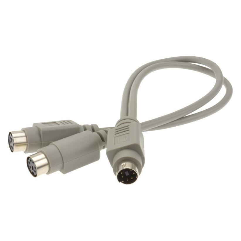 Cables Direct 0.3MTR PS/2 M - 2 X PS/2 F S CABLE (0.30 m) (EX-099)