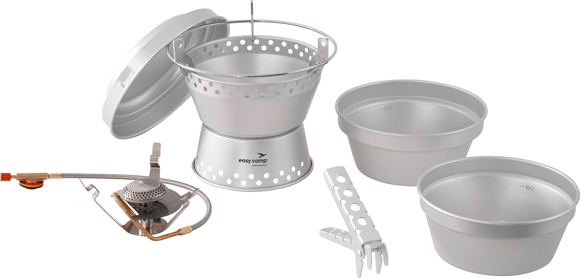 Easy Camp Storm Cooker & Stove Set Silver OneSize