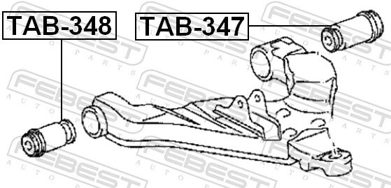 Febest Lagerung, Lenker Tab-348 Vorderachse Unten Für Toyota
