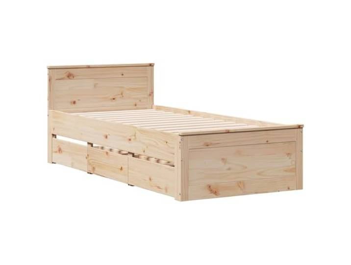 vidaXL Massivholzbett ohne Matratze mit Kopfteil 90x190 cm Kiefer