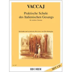 Praktische Schule des Italienischen Gesangs für mittlere Stimme, Sachbücher von Nicola Vaccai
