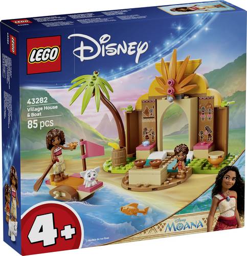 43282 LEGO DISNEY Vaiana Vaianas Hütte und Boot Bauspielzeug mit den Figuren Simea und Pua