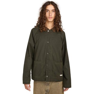 Outdoorjacke ELEMENT "Orchard Waxed", Herren, Gr. M, grün (kalamata), Obermaterial: 100% Baumwolle., Jacken Outdoorjacke