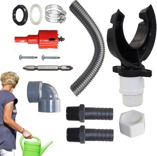 WAN Regenwater Opvang Water Vanger voor Tuin Besproeien met 50cm Slang
