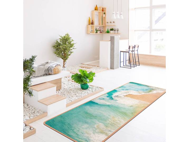 Läufer/Yogamatte Kuss des Ozeans 183 x 61cm Türkis