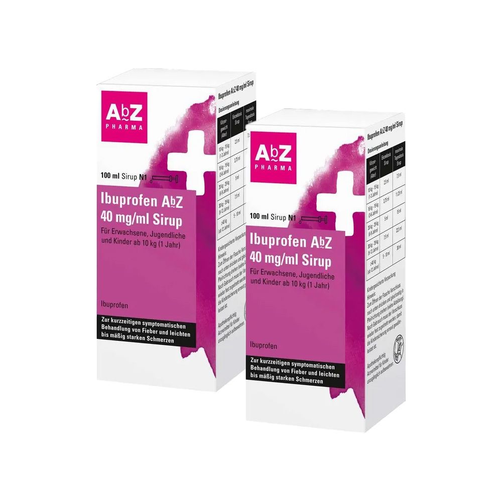 Ibuprofen ABZ 40Mg/Ml x2 2x100 ml Kautabletten