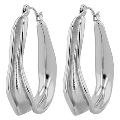 Paar Ohrhänger ADELIA´S "Ohrringe aus Edelstahl", Damen, Gr. Damen, Edelstahl, silber, Ohrringe, Ideal als Geschenk – dezent und elegant
