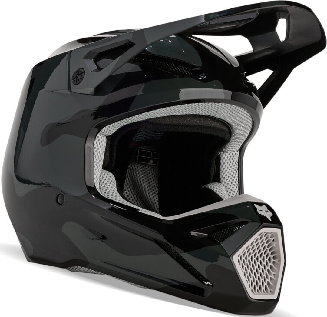 FOX V1 Bnkr MIPS 2023 Jugend Motocross Helm 31404-247-YL