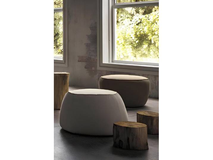 JVmoebel Pouf Eleganter Samt Sitzpouf in Grau – vielseitig und komfortabel (1-St), Made in Europa