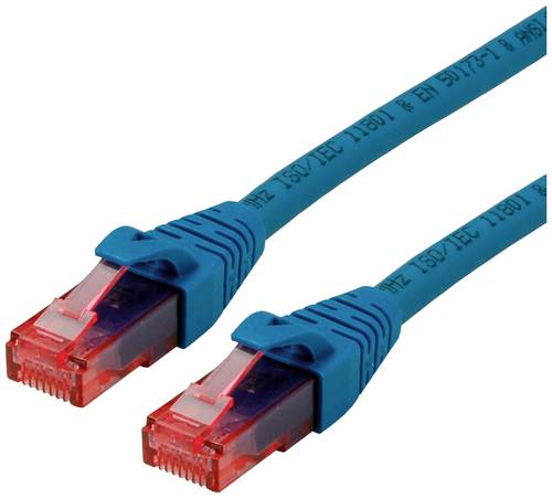 Roline 21.15.2944 RJ45 Patchkabel CAT 6 U/UTP 0.30m Blau