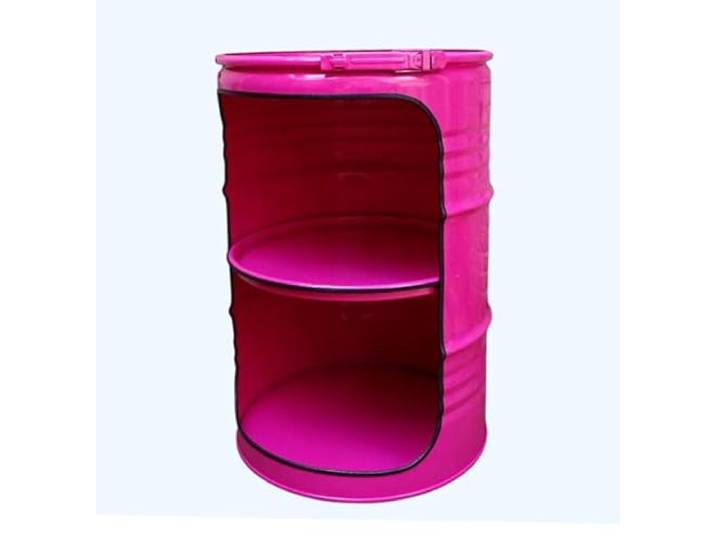 Srm - Design Fassregal Fassmöbel Regalfass Design Regal Ölfass Möbel 210 Liter Volumen Farbe Pink RAL 4003 inkl. 2 Lampenfassungen für E27 Leuchtmittel