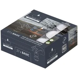 Teelichter 27-er Pack