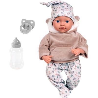 Babypuppe BAYER "Reborn Baby, 38 cm braun", braun, Puppen, Baby