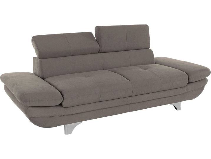 COTTA Polstergarnitur Enterprise, (Set), Set bestehend aus: 2-Sitzer mit Kopfteilverstellung & Hocker