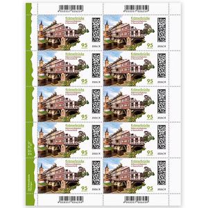 DeutschePost Briefmarken Set, 10 Stück à 95cent, Krämerbrücke Erfurt, Standardbrief/Postkarte, nassklebend
