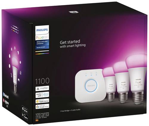 Philips Hue Beleuchtungskit 8719514291515 EEK: F (A - G) HueWCA 9W A60 3set EUR PMO E27 11 W RGBW