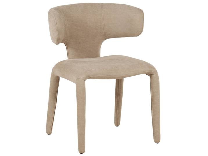 Karé Stuhl TOBI, beige, Webstoff
