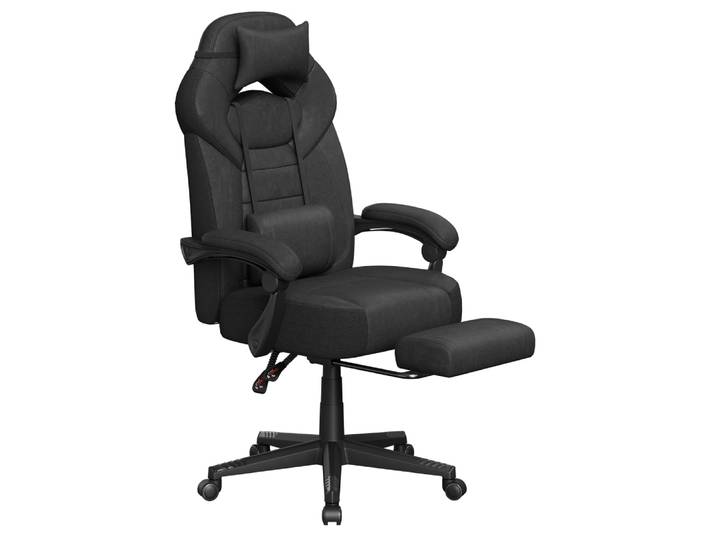 Chaise gamer ergonomique avec hauteur réglable de bureau noir
