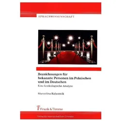 Bezeichnungen für bekannte Personen im Polnischen und im Deutschen, Fachbücher von Marcelina Kalasznik