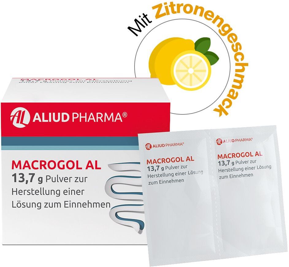 ALIUD Macrogol AL 13,7 g Plv.z.Her.e.Lsg.z.Einnehmen 50 St Pulver zur Herstellung einer Lösung zum Einnehmen