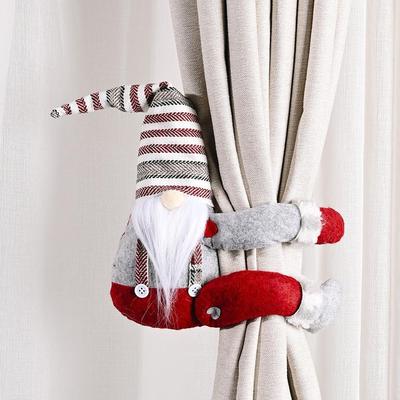 Snug & Styled Festive Forest Old Man Curtain Buckle Christmas Curtain Tieback Door Decoration long Beard