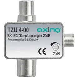 Axing TZU4-00 CATV-Dämpfungssteller, IEC-Buchse, IEC-Stecker TZU00400 TZU 4-00